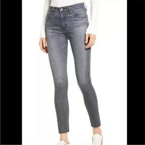 AG The Farrah Skinny Jean Ankle High Rise Skinny Ankle Grey Gray Sz 28